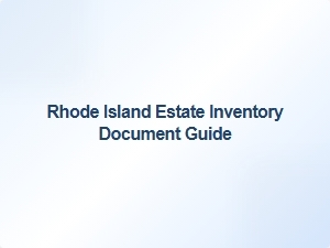 Rhode Island Estate Inventory Checklist