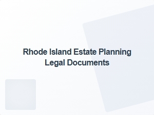 Rhode Island Estate Planning Legal Documents for Succession Planning
