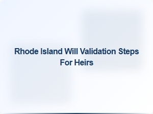 Rhode Island Will Validation Steps for Heirs